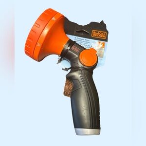 Black & Decker Orange and Black Spray Nozzle 6 settings